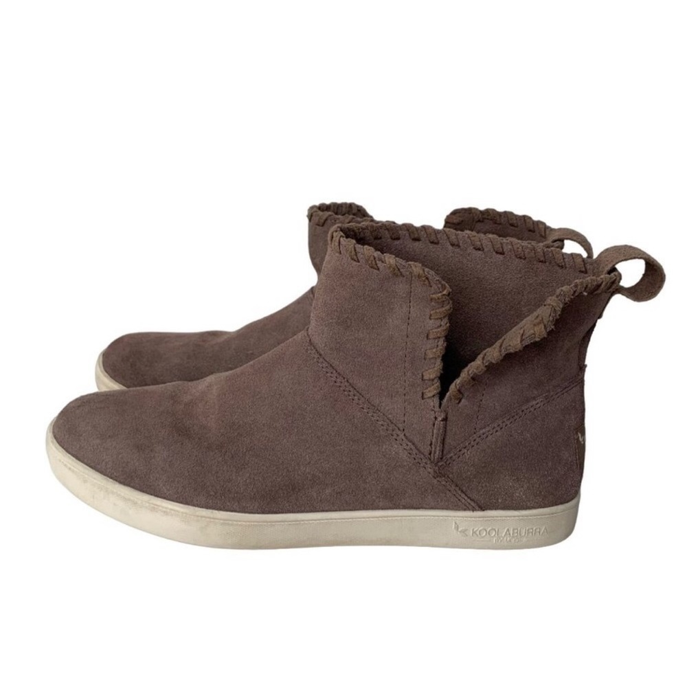 Koolaburra by Ugg Women's Rylee Ankle Boot Cinder‎ Taupe Suede Size 7 Slip-On